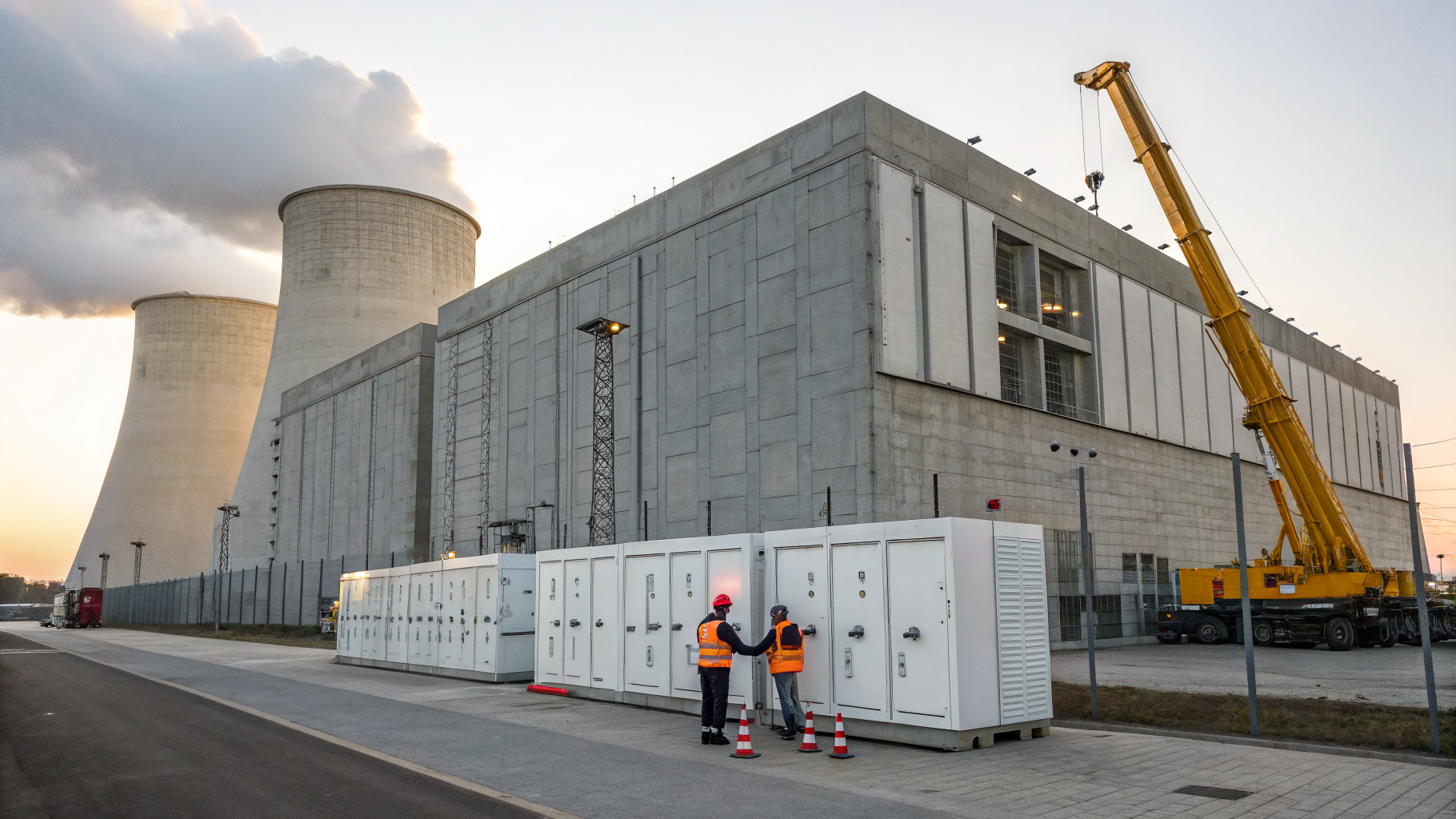 Modern eco-efficient data center exterior and thermal economizers