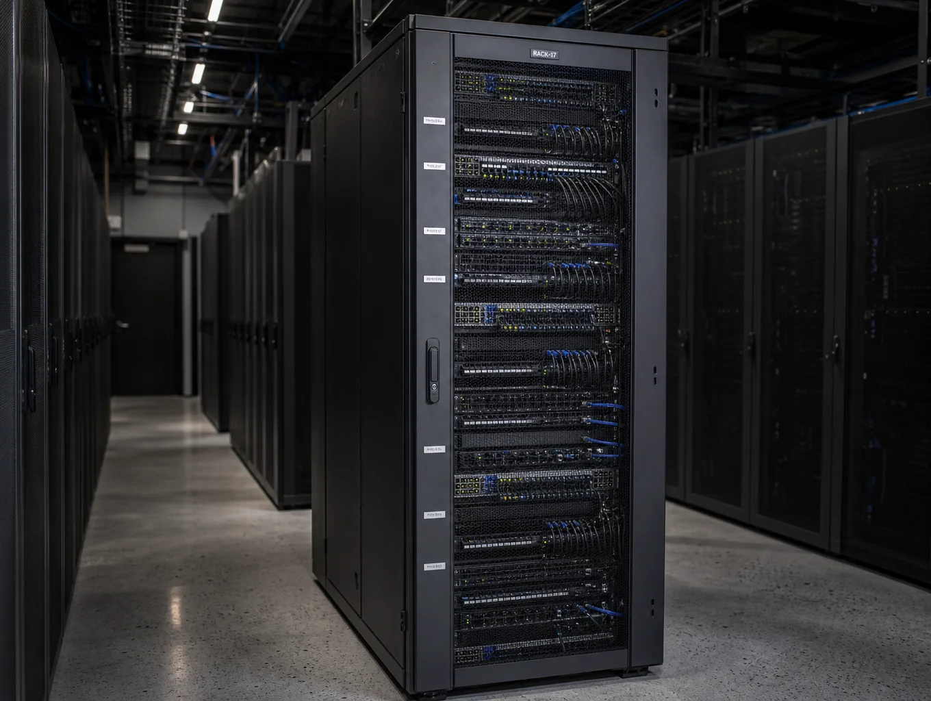 Enterprise heavy duty server rack cabinet for AI data centers