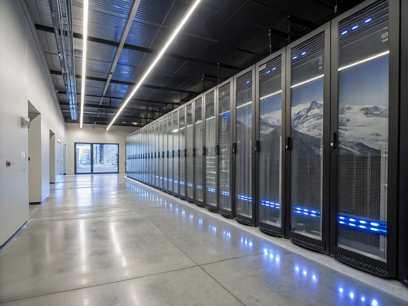 Expansive hyperscale data center containment hall