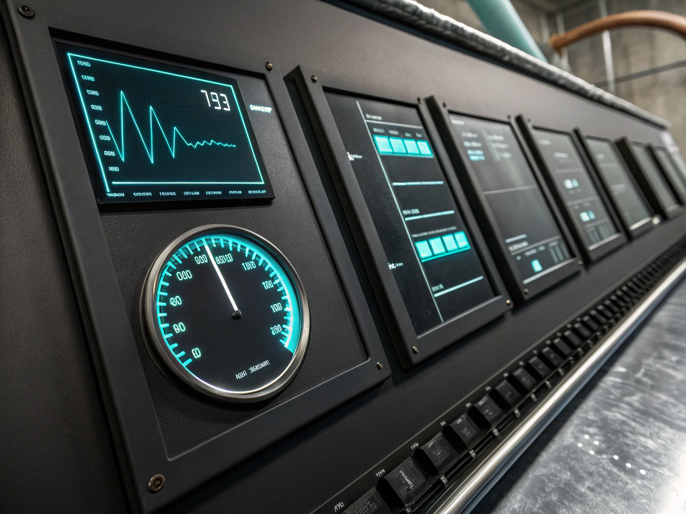 Industrial flowmeter and facility instrumentation monitoring gauges
