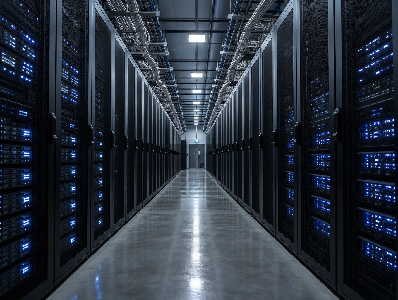 High-density server rack infrastructure and containment aisle